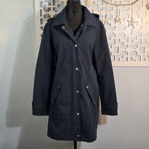 Tommy Hilfiger Women's Navy Hooded Anorak Jacket Size L